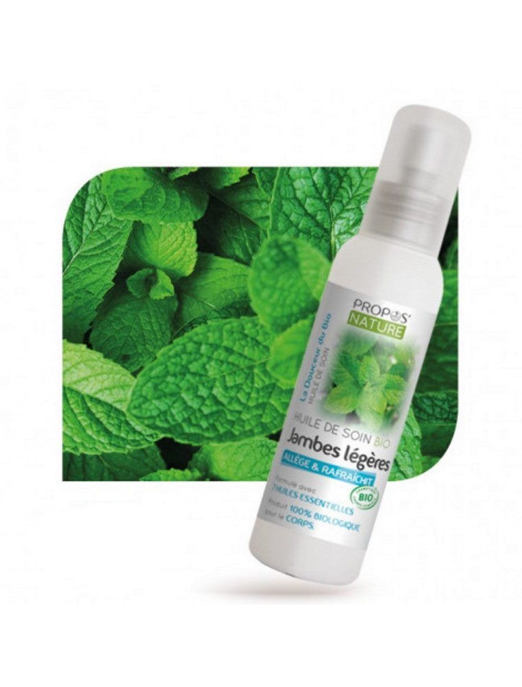 Image principale de la modale pour Huile de Soin Jambes légères Bio - Légère et Rafraîchissante 100 ml - Propos Nature