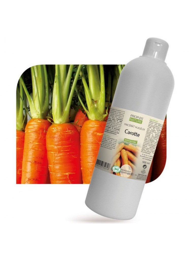 Image principale de la modale pour Carotte Bio - Macérât huileux de Daucus carota 500 ml - Propos Nature