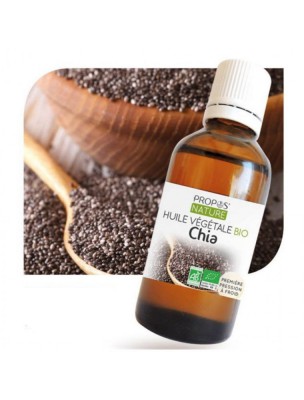 Image de Chia Bio - Vegetable oil of Salvia hispanica 50 ml - Propos Nature depuis Spices and plants accompany you in the kitchen