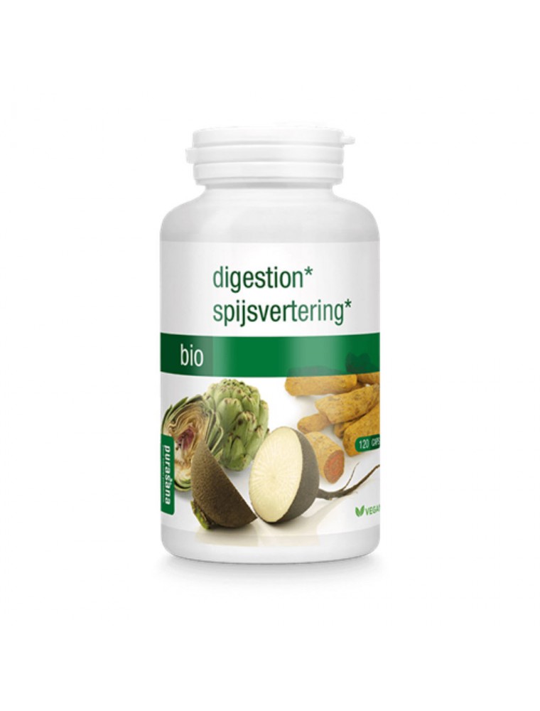 Digestion Bio - Troubles digestifs 120 gélules - Purasana Digestion Bio - Troubles digestifs 120 gélules - Purasana