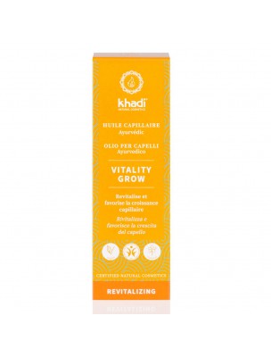 Image de Huile de Soin capillaire - Vitality Grow 50 ml - Khadi depuis Commandez les produits Khadi à l'herboristerie Louis