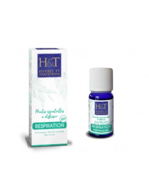 Image de Respiration Bio - Huiles essentielles à diffuser 10 ml - Herbes et Traditions via Gel Mains aux HE Bio - Nettoyant Purifiant 100ml - Herbes et Traditions