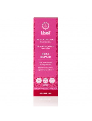 Image de Hair Care Oil - Rose Repair 50 ml - Khadi depuis Buy the products Khadi at the herbalist's shop Louis