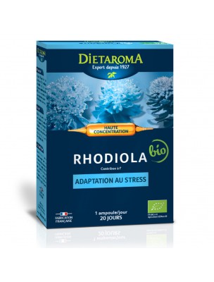 Image de C.I.P. Rhodiola Bio - Stress 20 phials Dietaroma depuis Plants offered in ampoules for solutions rich in active ingredients