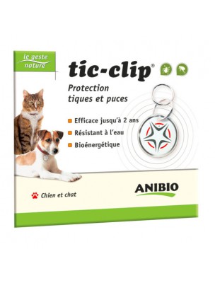 Image de Tic-clip Médaille - Protection tiques et puces 2 ans - AniBio depuis Lutte contre les parasites pour animaux : vente en ligne