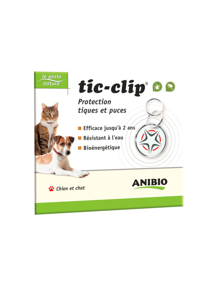 Image principale de la modale pour Tic-clip Médaille - Protection tiques et puces 2 ans - AniBio