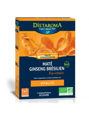 Image de C.I.P. Vitalité Bio - Tonus 20 ampoules - Dietaroma depuis Résultats de recherche pour "Ginseng Bio - A"