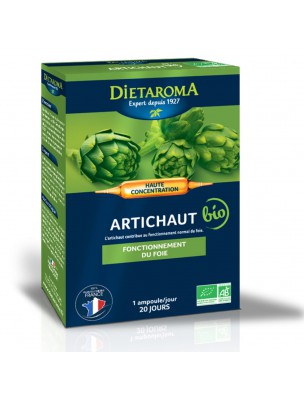 Image de C.I.P. Artichaut Bio - Confort Hépatique 20 ampoules - Dietaroma via Microbiotiques Perméabilité Philaromal - Dietaroma