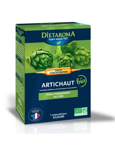 Image principale de C.I.P. Artichaut Bio - Confort Hépatique 20 ampoules - Dietaroma