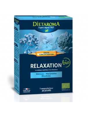 Image de C.I.P. Relaxation Bio - Détente 20 ampoules - Dietaroma via Zéphir Naturel - Diffuseur par Ventilation - Quésack