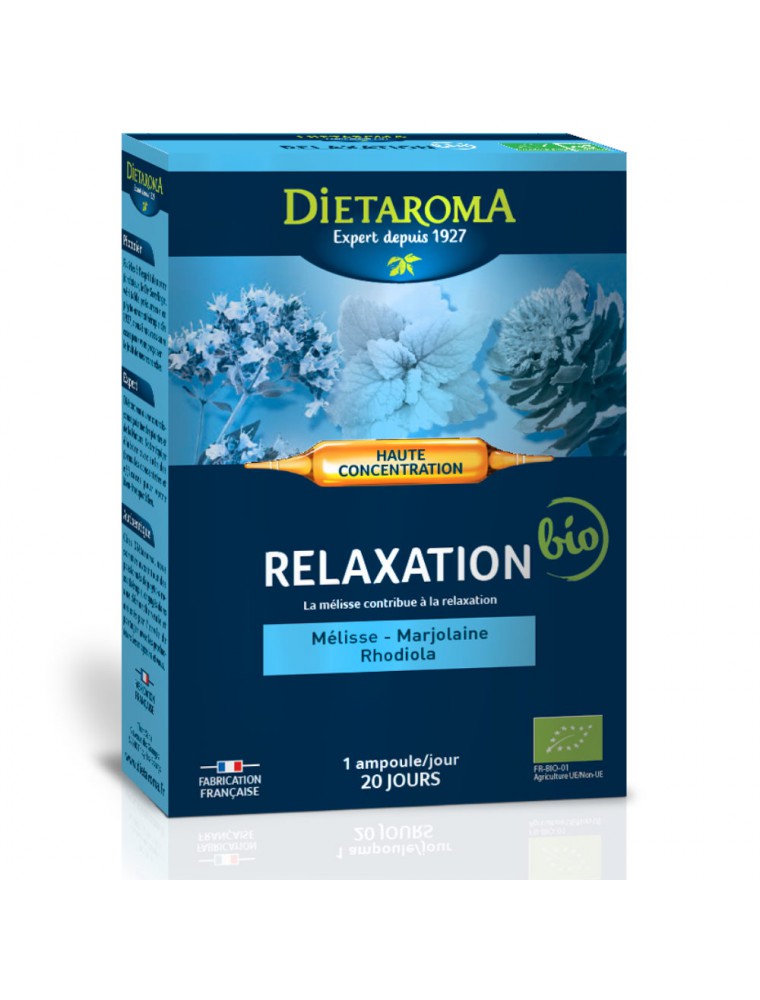 Image principale de la modale pour C.I.P. Relaxation Bio - Détente 20 ampoules - Dietaroma