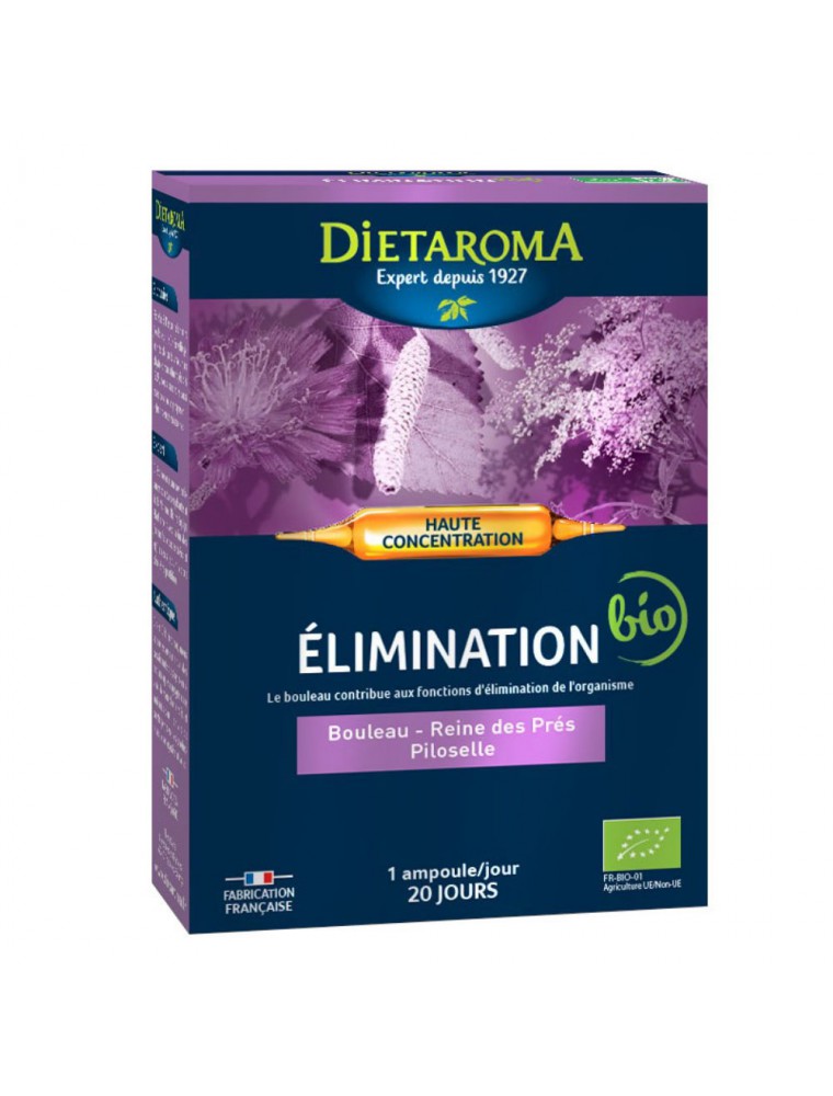 Image principale de la modale pour C.I.P. Elimination Bio - Elimination 20 ampoules - Dietaroma