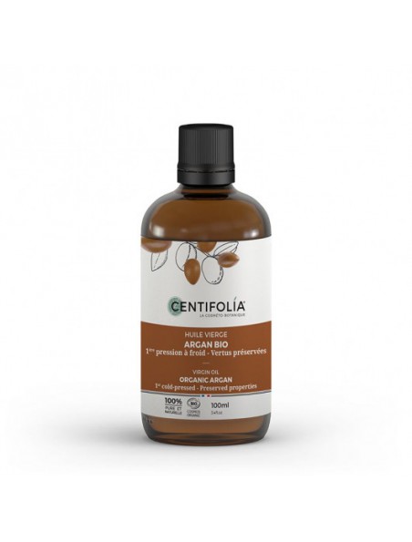 Achetez Argan Bio - Huile vierge 100 ml - Centifolia à l'herboristerie Louis Image principale de Argan Bio - Huile vierge 100 ml - Centifolia