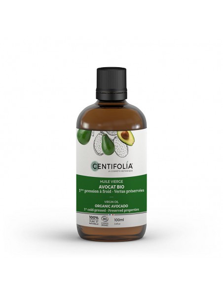 Achetez Avocat Bio - Huile vierge 100 ml - Centifolia à l'herboristerie Louis Image principale de Avocat Bio - Huile vierge 100 ml - Centifolia