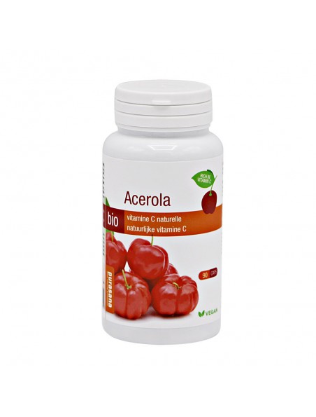 Acérola Bio - Vitamine C naturelle 90 comprimés - Purasana Acérola Bio - Vitamine C naturelle 90 comprimés - Purasana