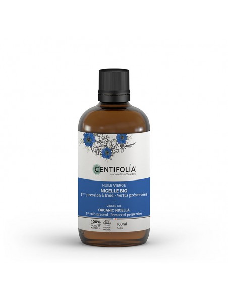 Achetez Nigelle Bio - Huile vierge 100 ml - Centifolia à l'herboristerie Louis Image principale de Nigelle Bio - Huile vierge 100 ml - Centifolia