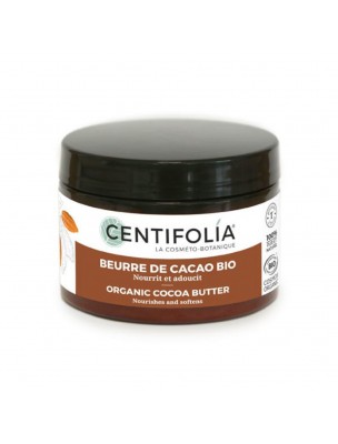 Image de Beurre de Cacao Bio - Visage, Corps et Cheveux 125 ml - Centifolia depuis Produits de phytothérapie et d'herboristerie pour prendre soin de votre corps - Vente en ligne