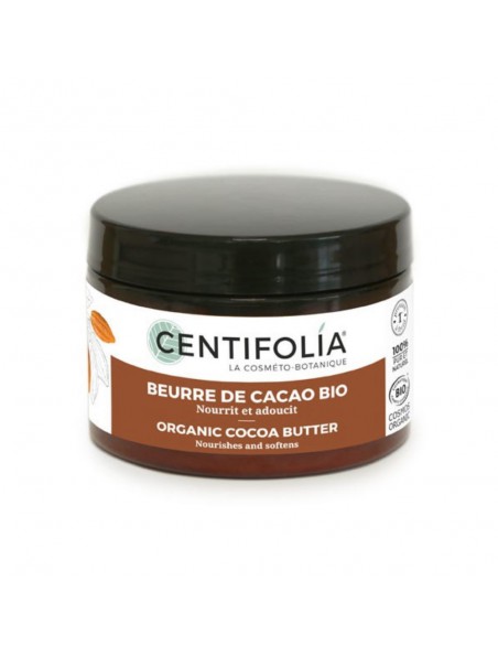 Achetez Beurre de Cacao Bio - Visage, Corps et Cheveux 125 ml - Centifolia à l'herboristerie Louis Image principale de Beurre de Cacao Bio - Visage, Corps et Cheveux 125 ml - Centifolia