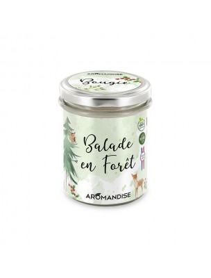 Image 40409 supplémentaire pour Bougie Balade en Forêt - Senteurs Boisées 150 g - Aromandise