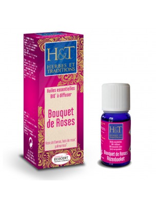 Image de Bouquet of roses Bio - Synergy to diffuse 10 ml - Herbes et Traditions depuis Buy the products Herbes et Traditions at the herbalist's shop Louis