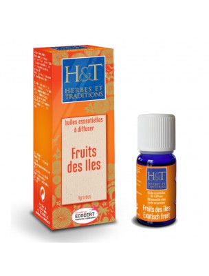 Image de Fruits des îles Bio - Synergie à diffuser 10 ml - Herbes et Traditions depuis Huiles essentielles à diffuser - Retrouvez le bien-être chez vous