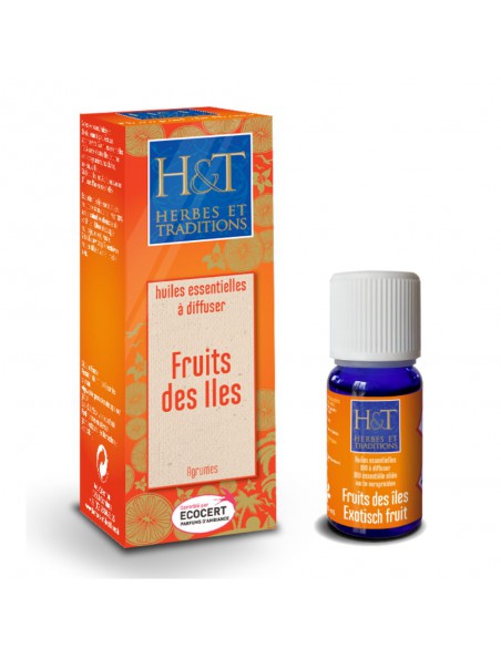 Image principale de Fruits des îles Bio - Synergie à diffuser 10 ml - Herbes et Traditions