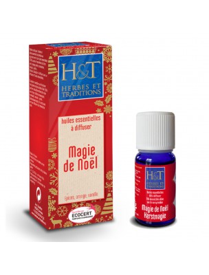 Image de Magie de Noël Bio - Synergie à diffuser 10 ml - Herbes et Traditions depuis louis-herboristerie