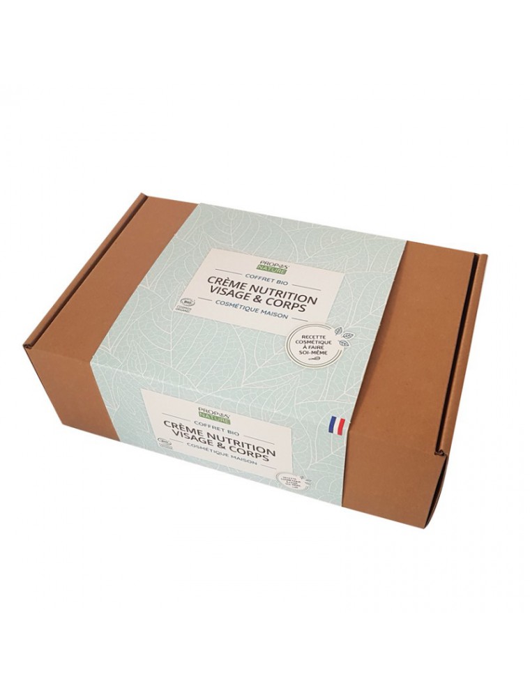 Image principale de la modale pour Coffret Cosmétique Maison Crème nutrition Visage et Corps Bio - Kit complet - Propos Nature