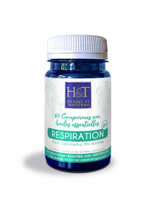 Image de Respiration Bio - Voies respiratoires 60 comprimés - Herbes et Traditions depuis Huiles essentielles mélangées : découvrez notre sélection