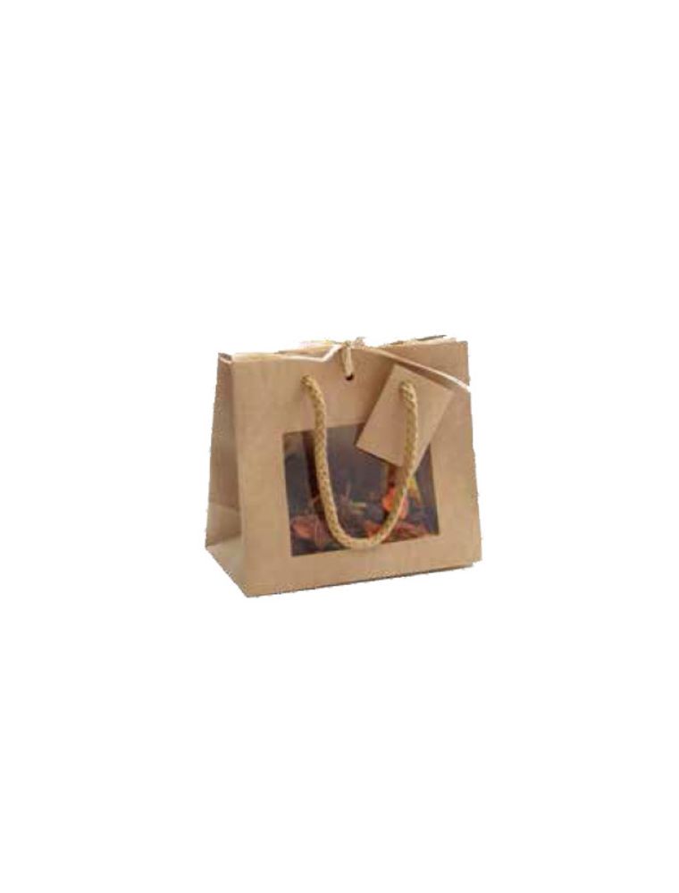 Image principale de la modale pour Sac Vitrine Kraft - Petit modèle - Emballages Cadeaux
