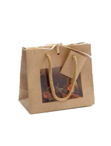 Image principale de Sac Vitrine Kraft - Petit modèle - Emballages Cadeaux