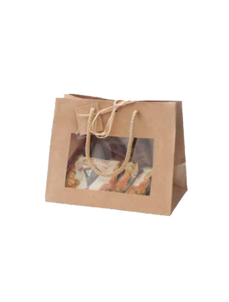 Image principale de la modale pour Sac Vitrine Kraft - Grand modèle - Emballages Cadeaux