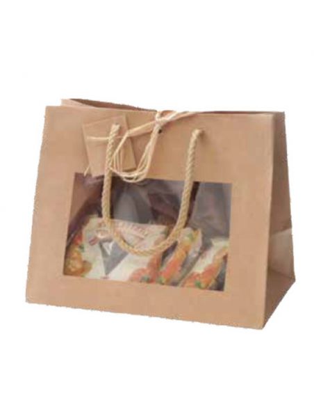 Image principale de Sac Vitrine Kraft - Grand modèle - Emballages Cadeaux