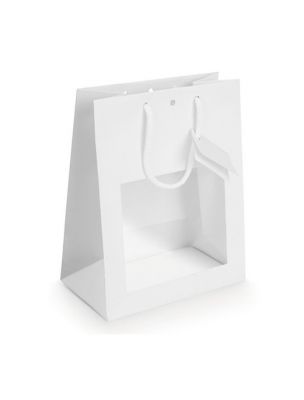 Sac Vitrine Blanc - Grand modèle - Emballages Cadeaux