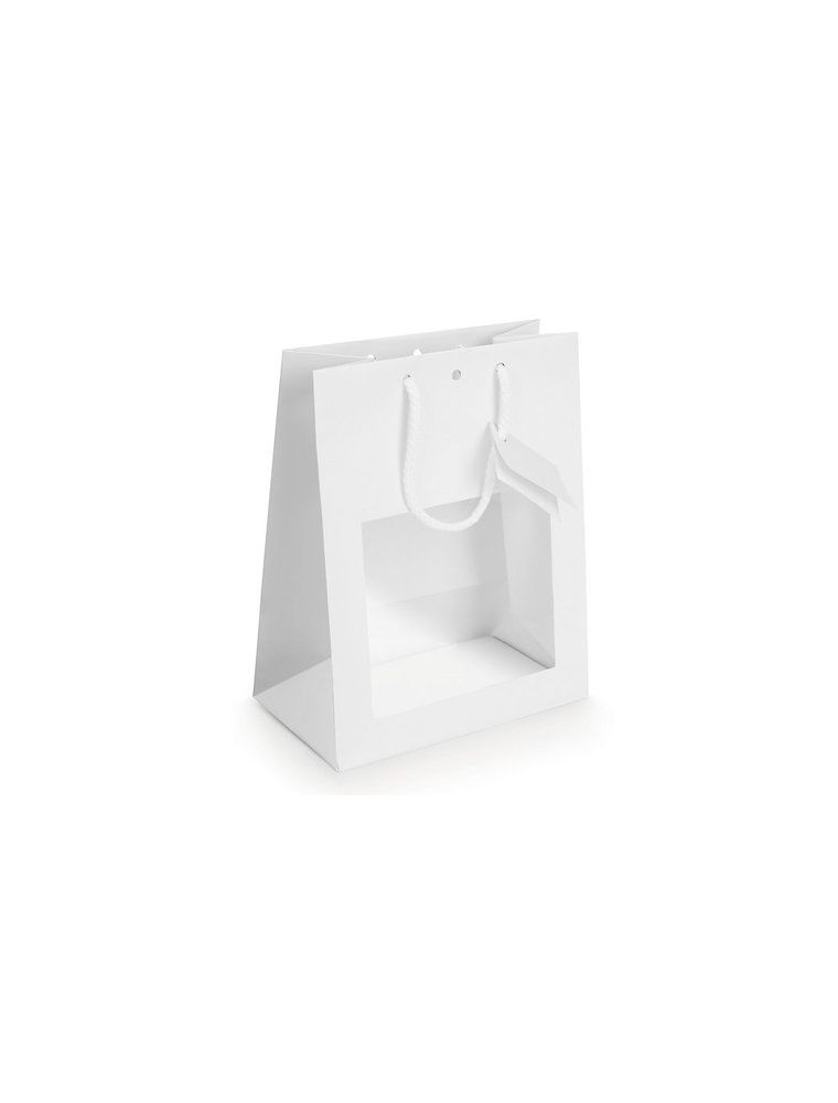 Image principale de la modale pour Sac Vitrine Blanc - Grand modèle - Emballages Cadeaux
