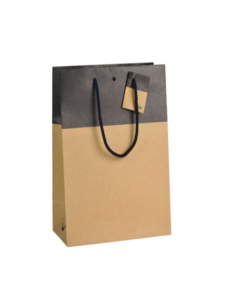 Image principale de la modale pour Sac Bicolore taille L - Emballages Cadeaux