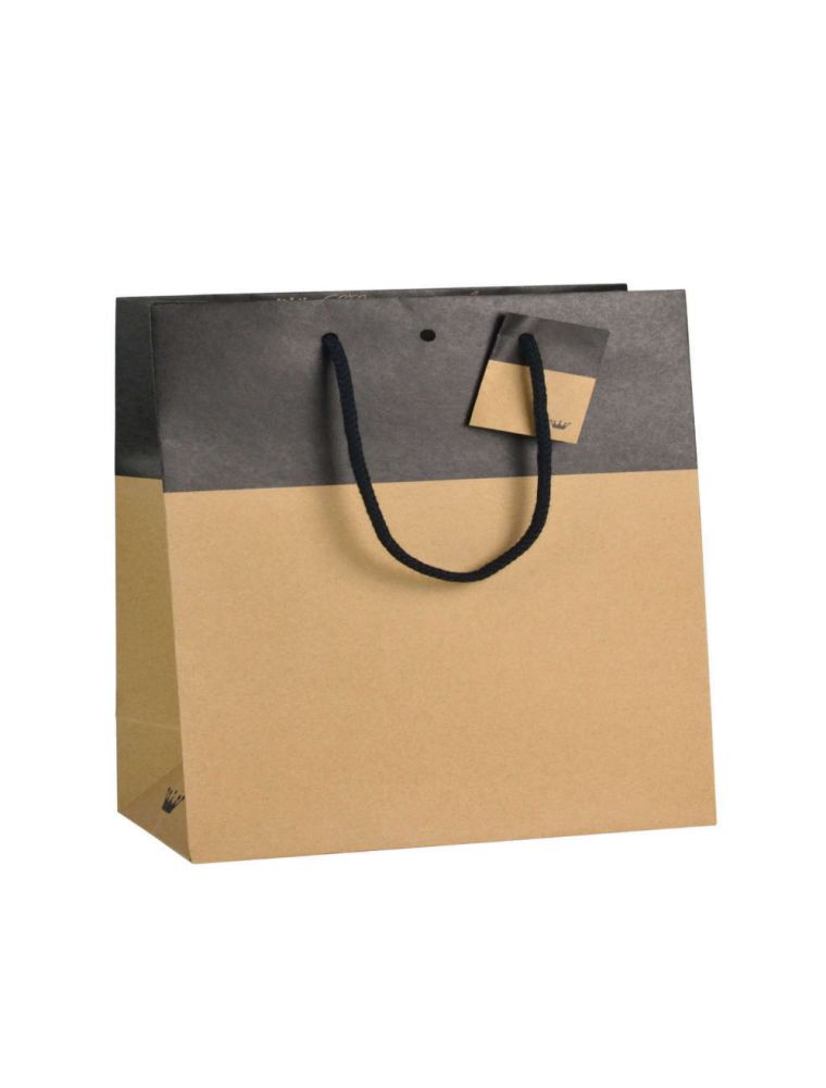 Image principale de la modale pour Sac Bicolore taille M - Emballages Cadeaux