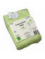 Image de Cape de Bain Bébé Vert - Eponge de Bambou - Mademoiselle Papillonne depuis Accessoires 0 déchets - pour une consommation responsable