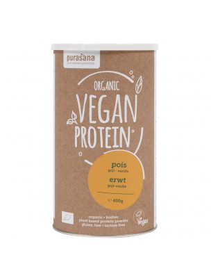 Vegan Protein Bio - Protéines Végétales Pois Goji Vanille 400 g - Purasana