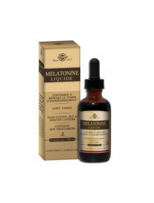 Image de Mélatonine liquide - Sommeil 59ml - Solgar depuis PrestaBlog