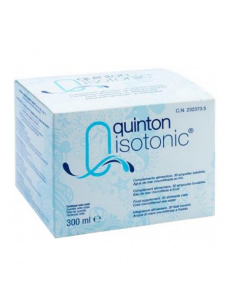 Achetez Quinton Isotonique - Eau de Quinton 30 ampoules de 10 ml - Quinton à l'herboristerie Louis Image principale de Quinton Isotonique - Eau de Quinton 30 ampoules de 10 ml - Quinton