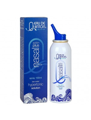 Image de Nasal spray Quinton Hypertonic - Water of Quinton 100 ml - Quinton via Buy Organic Breathing Gums - Respiratory Tract 45g -