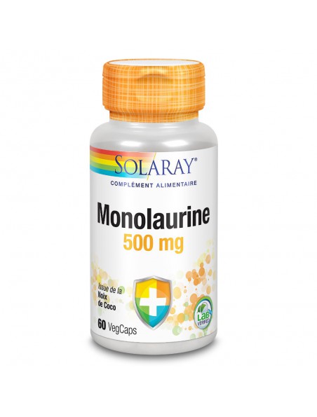 Image principale de Monolaurine 500 mg - Défenses naturelles 60 capsules végétales - Solaray