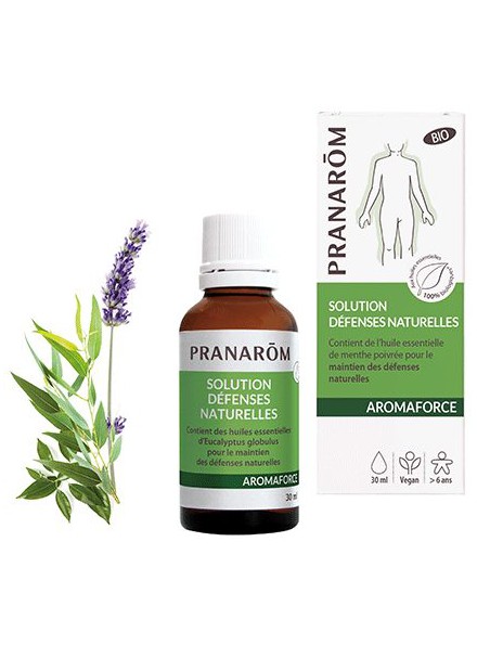Image principale de Aromaforce - Solution Défenses naturelles Bio - Huiles essentielles 30 ml - Pranarôm