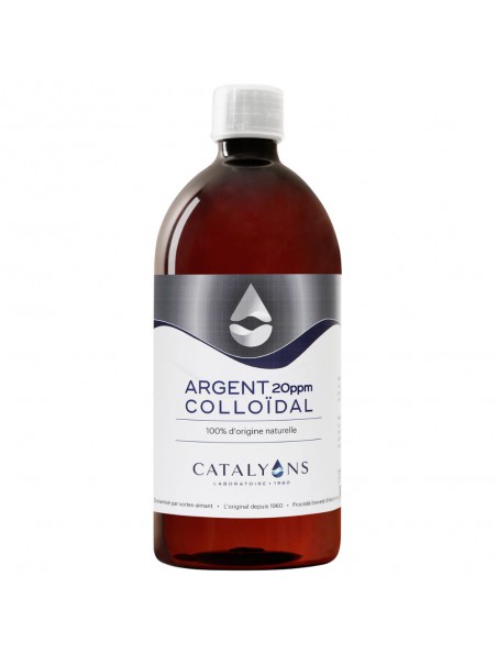 Argent colloïdal 20 ppm -  Oligo-élément 1 litre - Catalyons