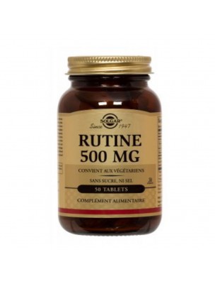 Image de Rutine - Circulation 50 comprimés - Solgar depuis Autres compléments alimentaires – Vente en ligne phyto et herboristerie