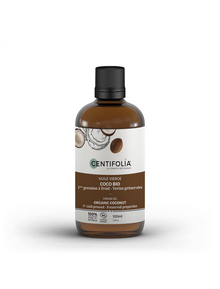 Image principale de la modale pour Coco Bio - Huile végétale vierge de Cocos nucifera 100 ml - Centifolia