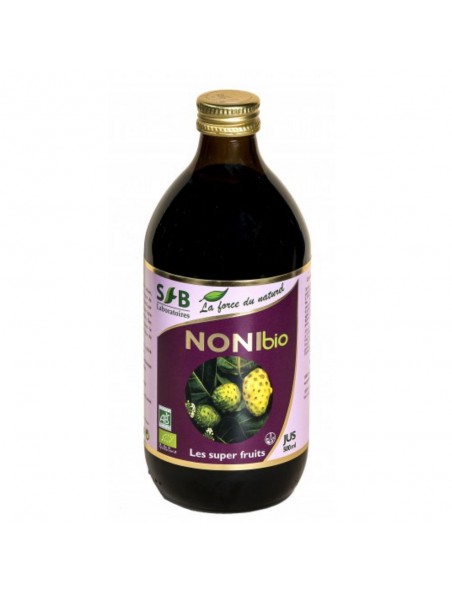 Achetez Noni Hawaiien Bio - Vitalité 500ml - SFB Laboratoires à l'herboristerie Louis Image principale de Noni Hawaiien Bio - Vitalité 500ml - SFB Laboratoires