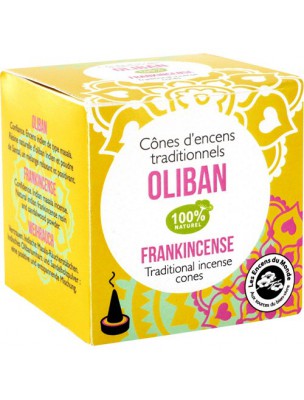 Image de Oliban encens indien - Relaxant 12 cônes - Les Encens du Monde depuis louis-herboristerie