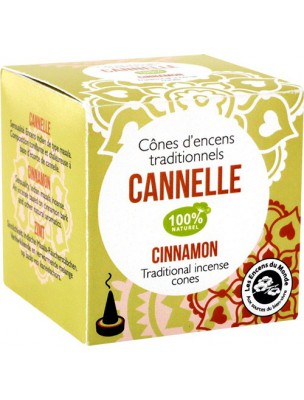 Image de Cinnamon Indian incense - 12 cones - Les Encens du Monde depuis Indian scented cones with essential oils and wood powders